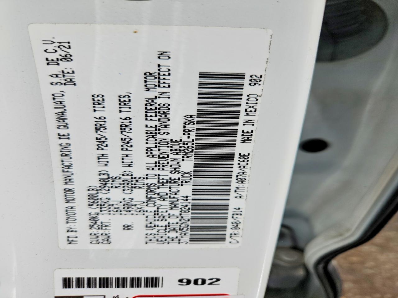 2021 Toyota Tacoma SR
