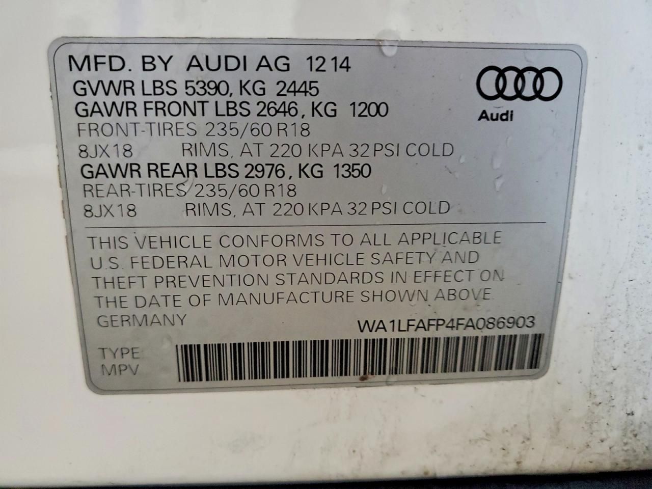 2015 Audi Q5 Premium Plus