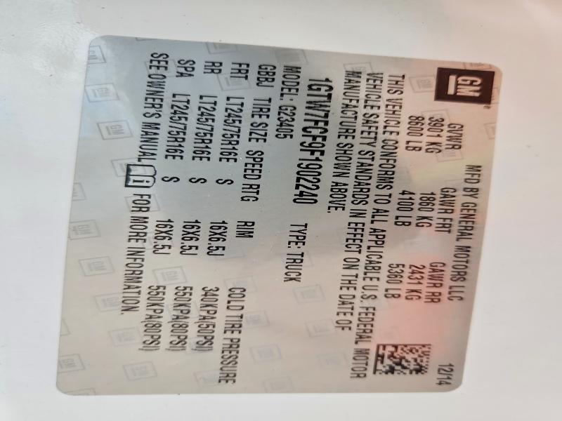 2015 GMC Savana G2500