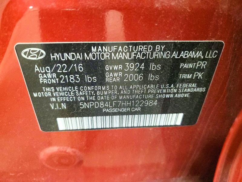 2017 Hyundai Elantra se