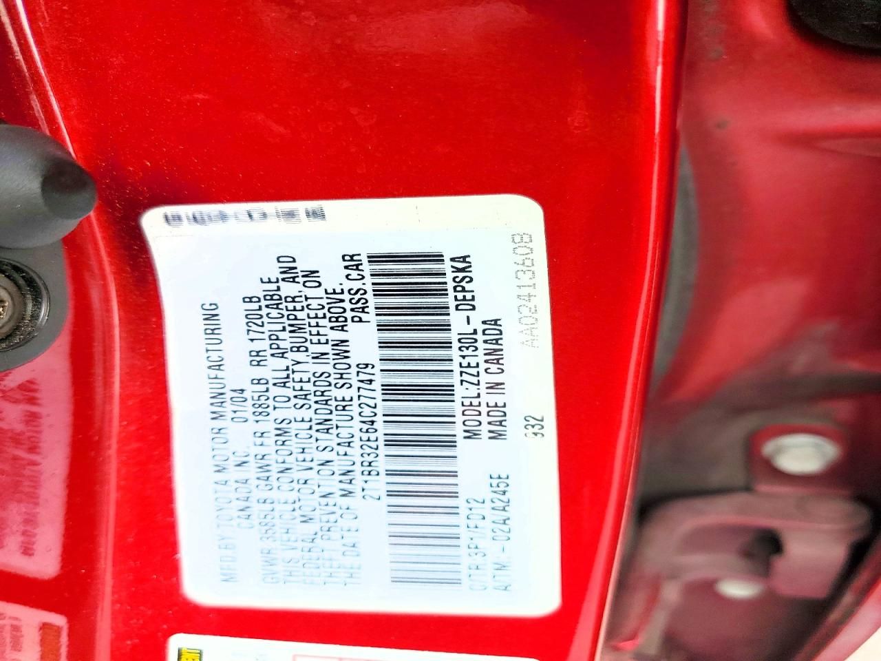 2004 Toyota Corolla ce