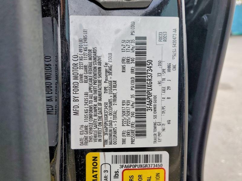 2016 Ford Fusion se Phev