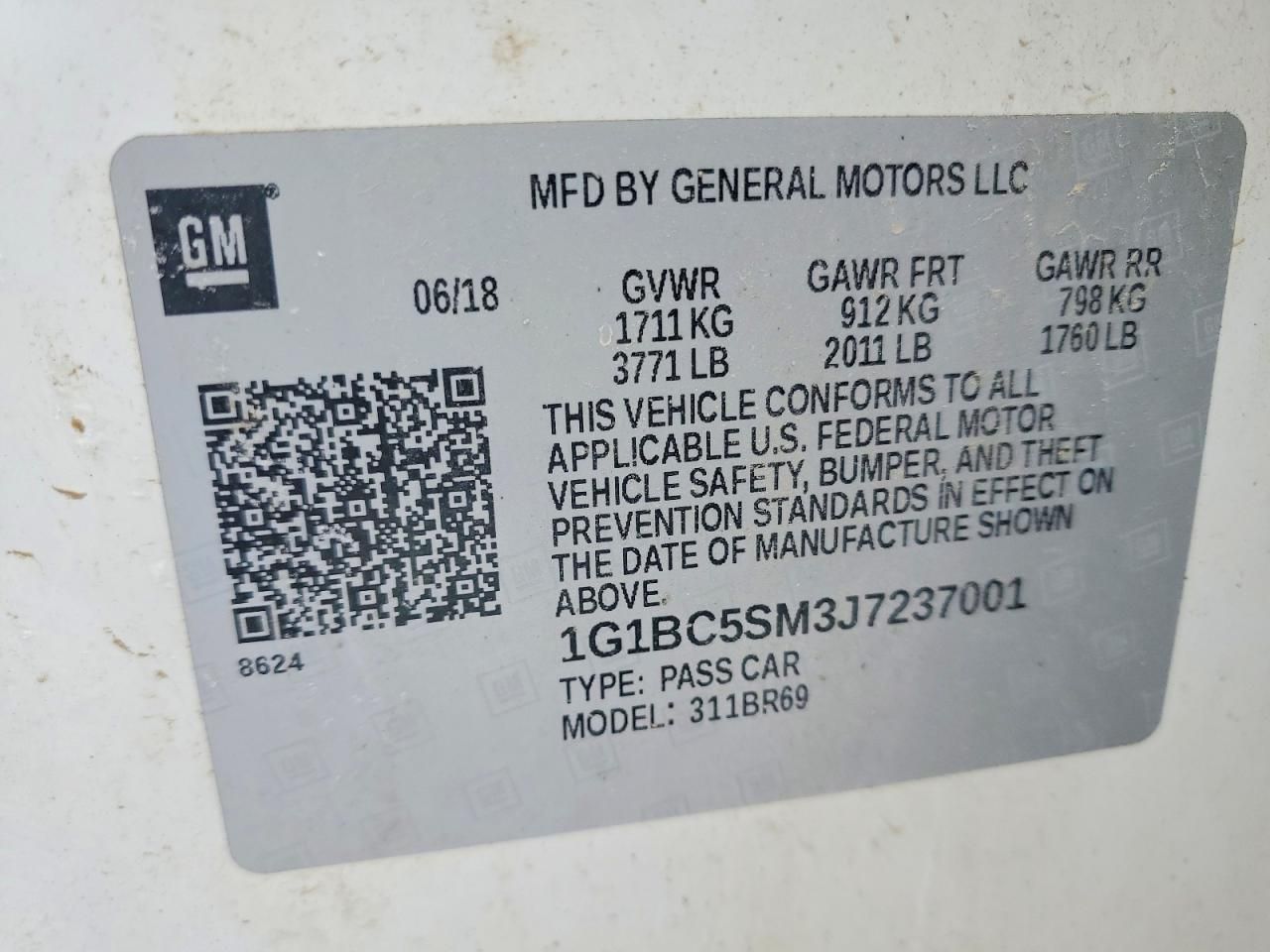 2018 Chevrolet Cruze ls