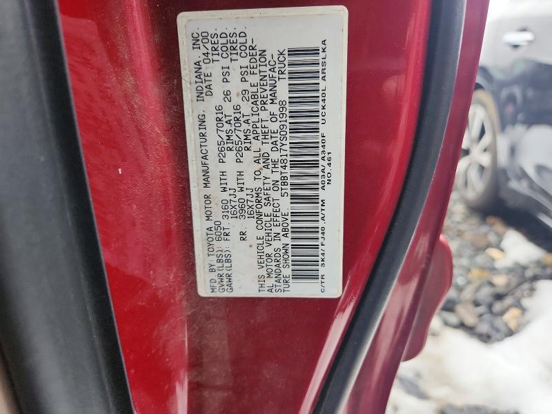 2000 Toyota Tundra Access Cab Limited