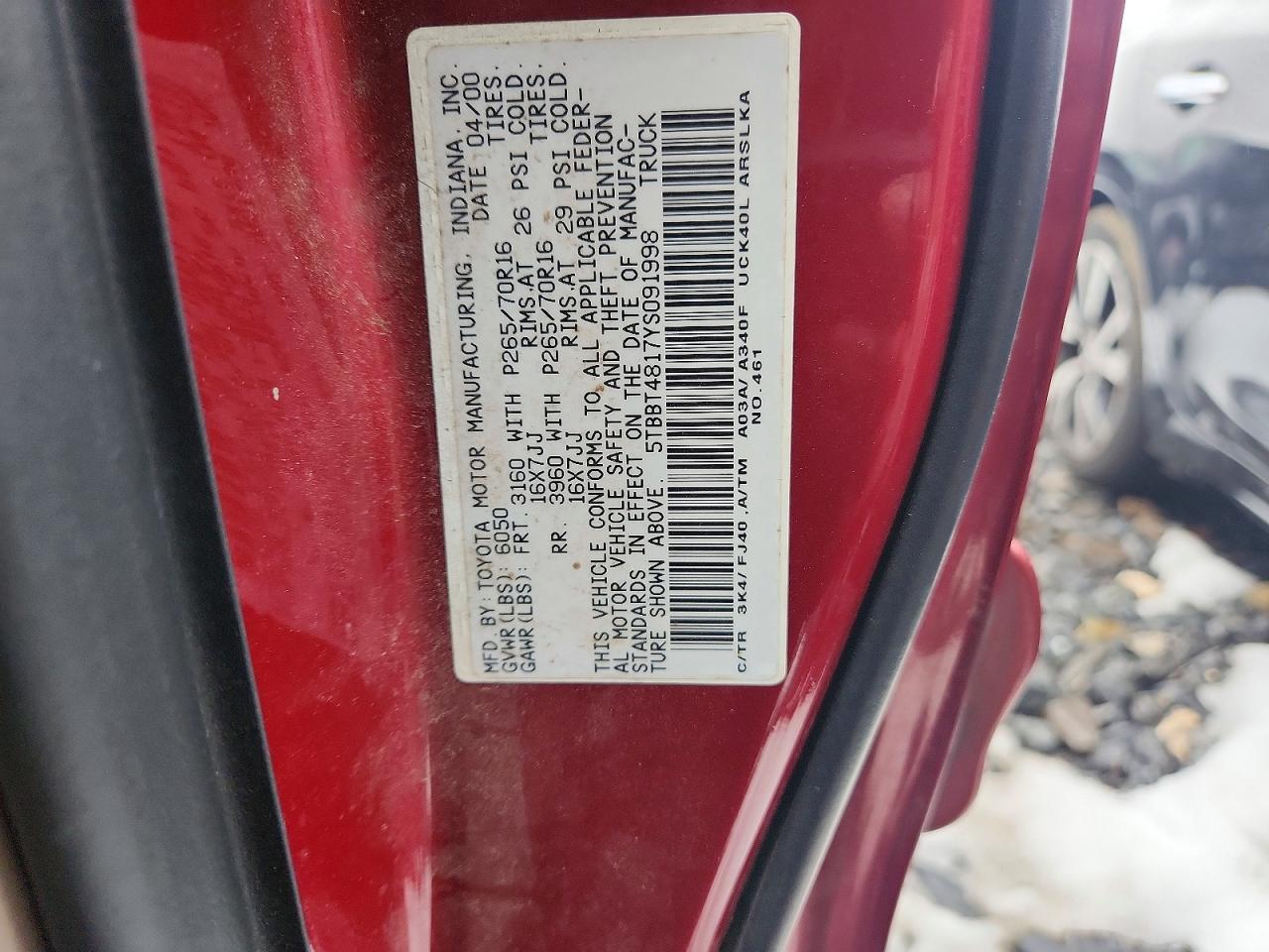 2000 Toyota Tundra Access Cab Limited