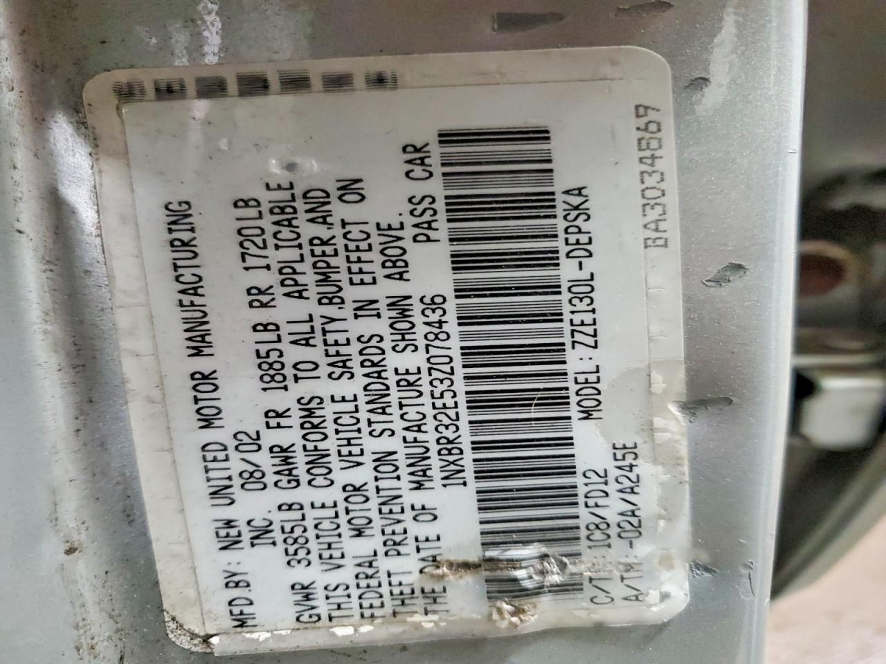 2003 Toyota Corolla ce