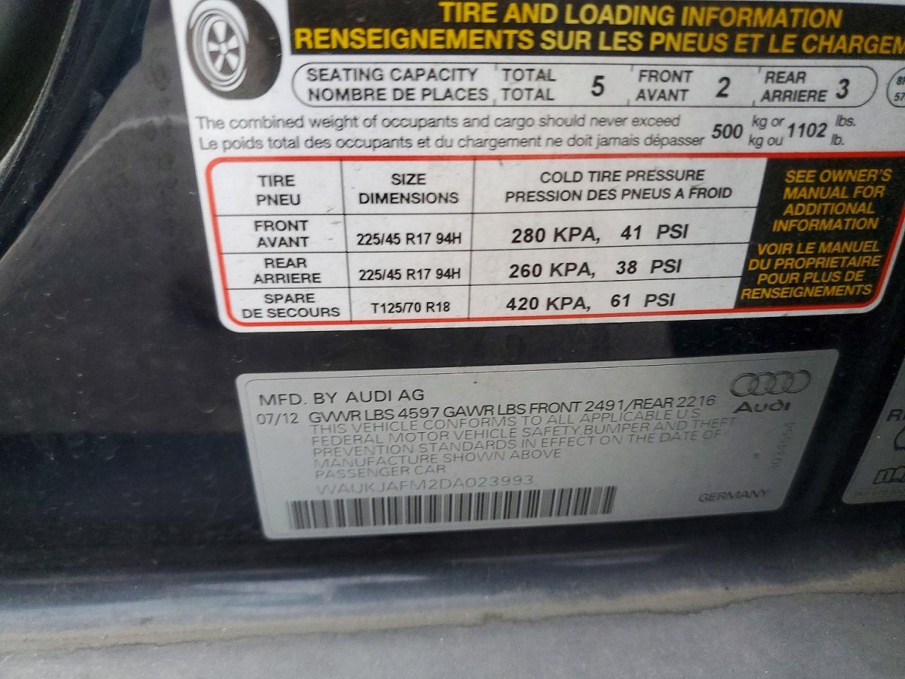 2013 Audi A3 Premium Plus