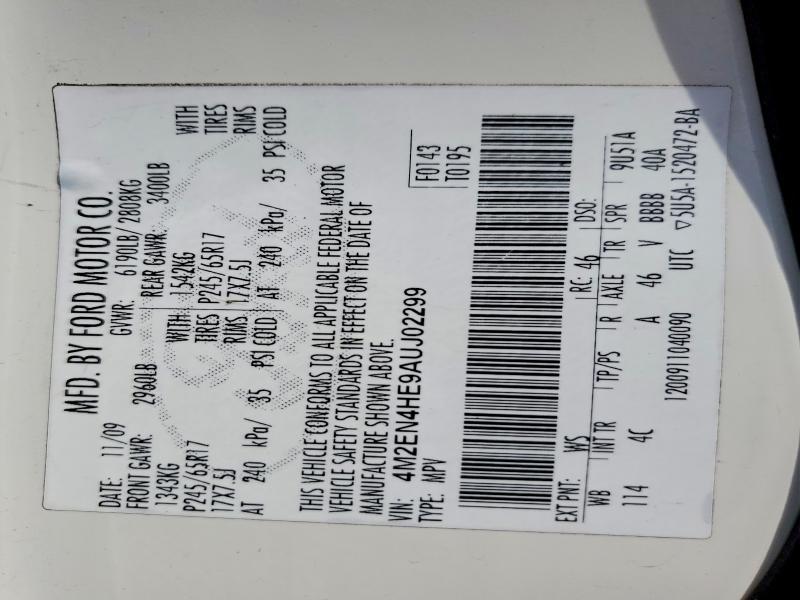 2010 Mercury Mountaineer Luxury