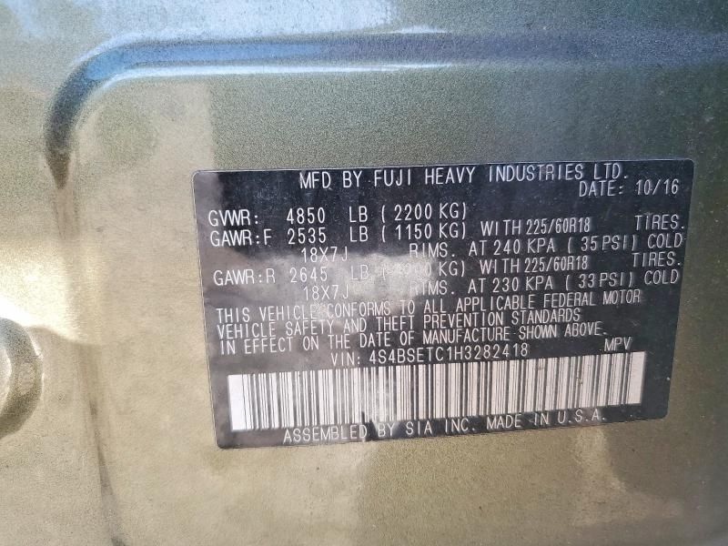 2017 Subaru Outback Touring