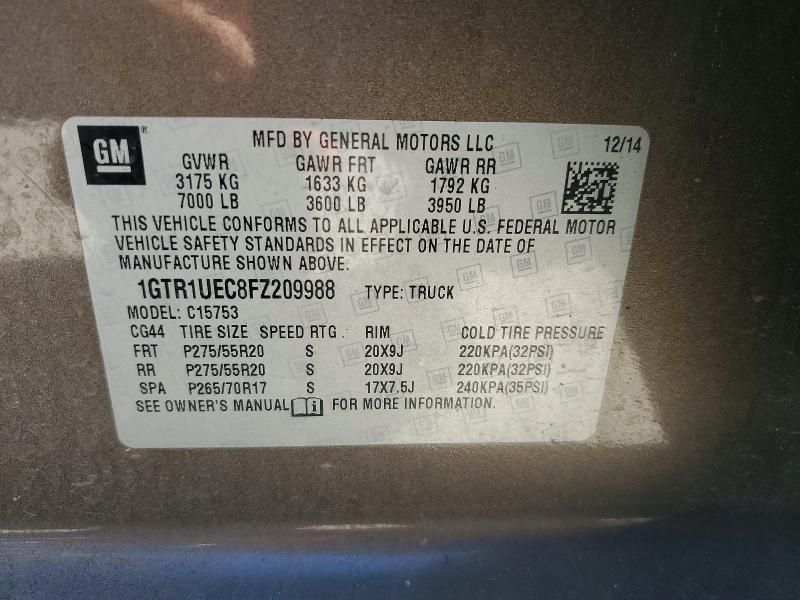 2015 GMC Sierra C1500 sle