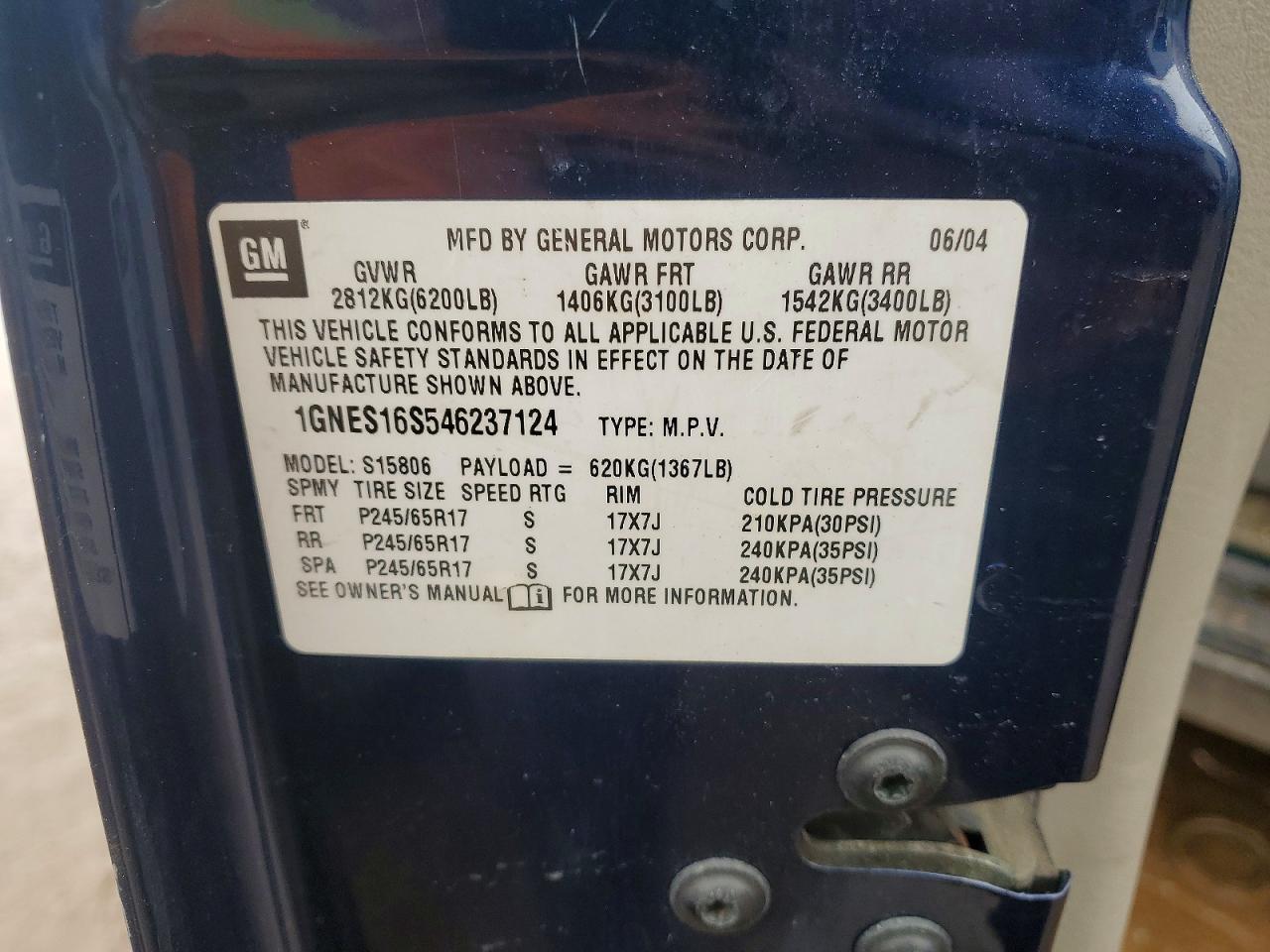 2004 Chevrolet Trailblazer ext ls