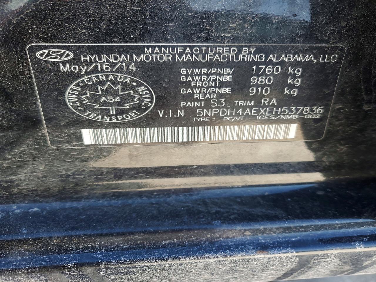 2014 Hyundai Elantra se