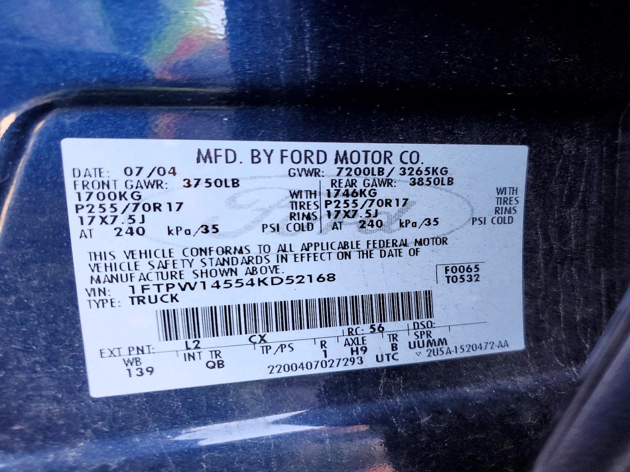2004 Ford F150 Supercrew
