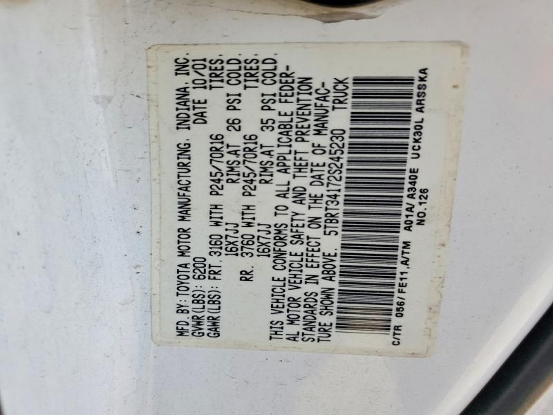 2002 Toyota Tundra Access cab