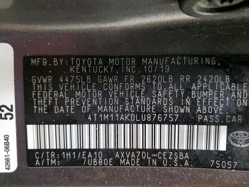 2020 Toyota Camry se