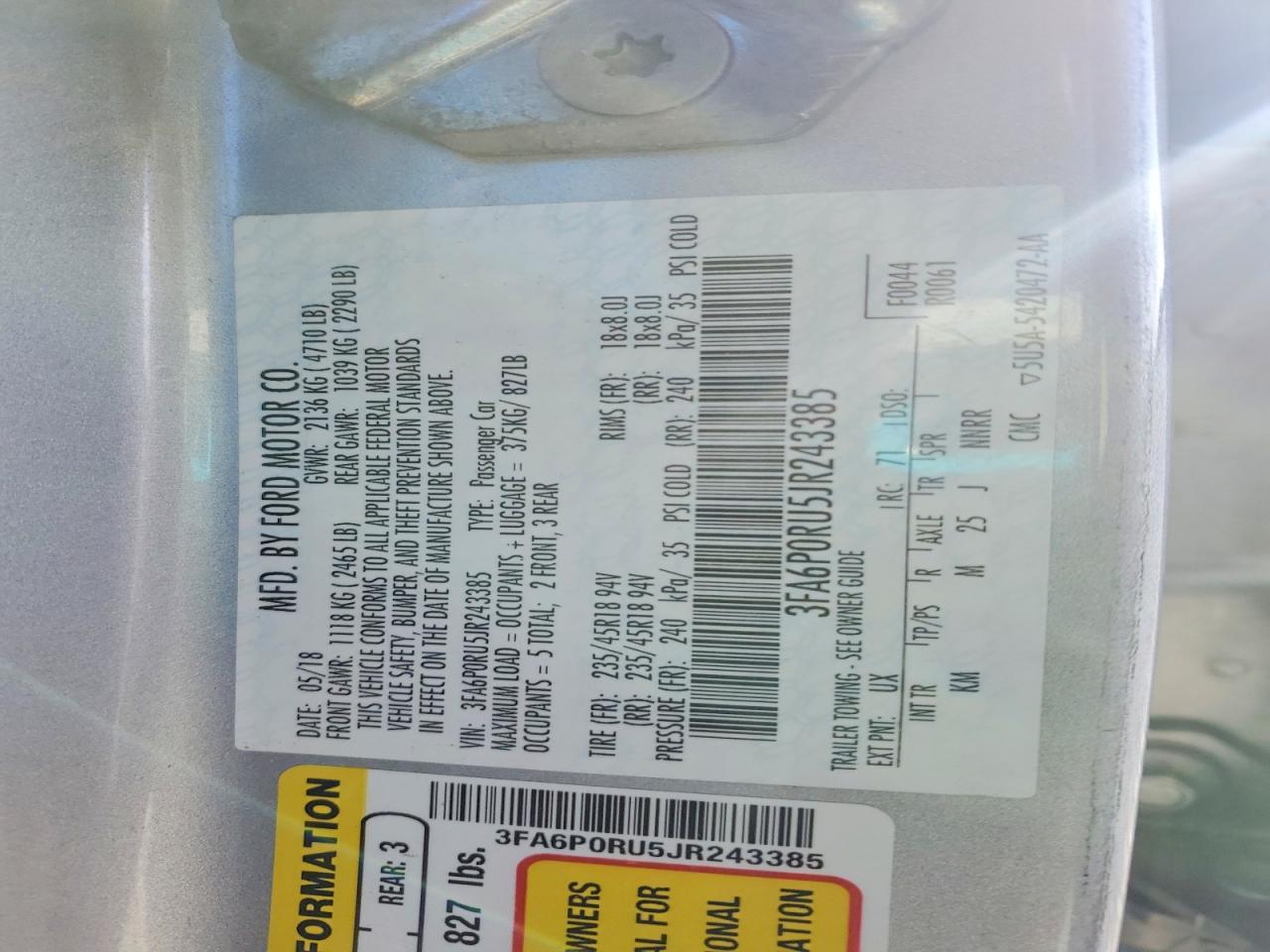 2018 Ford Fusion Titanium