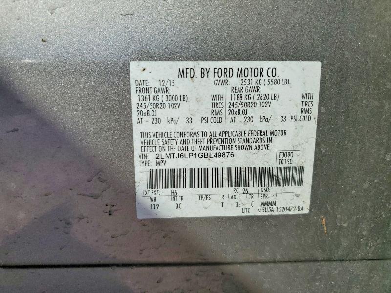 2016 Lincoln Mkx Reserve