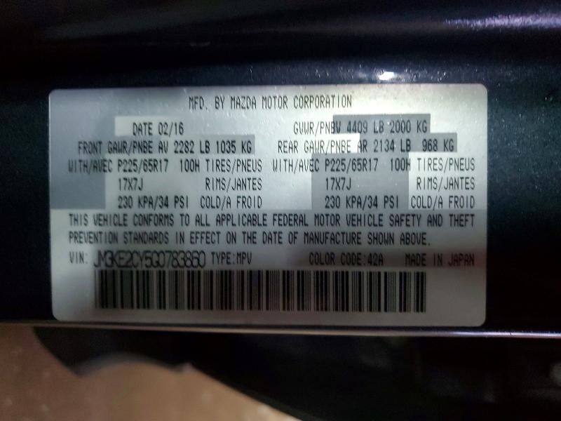 2016 Mazda Cx-5 Touring