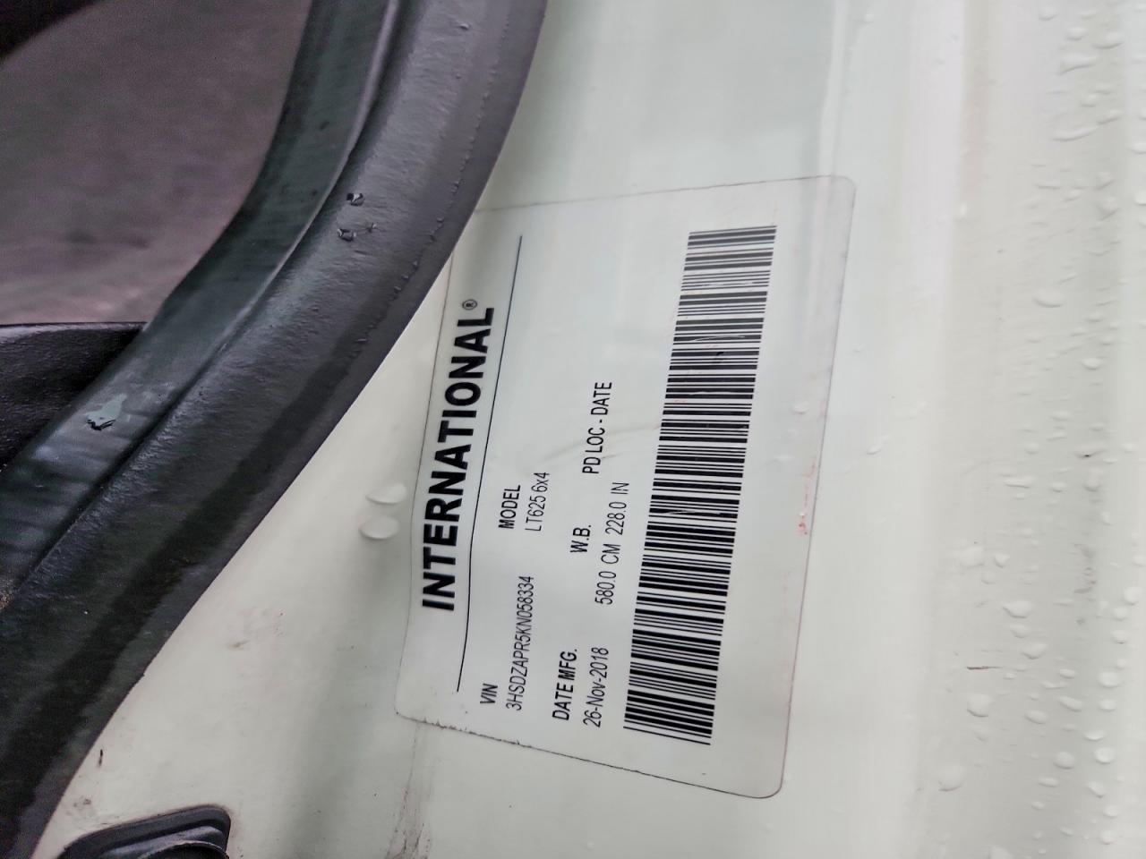 2019 International LT625