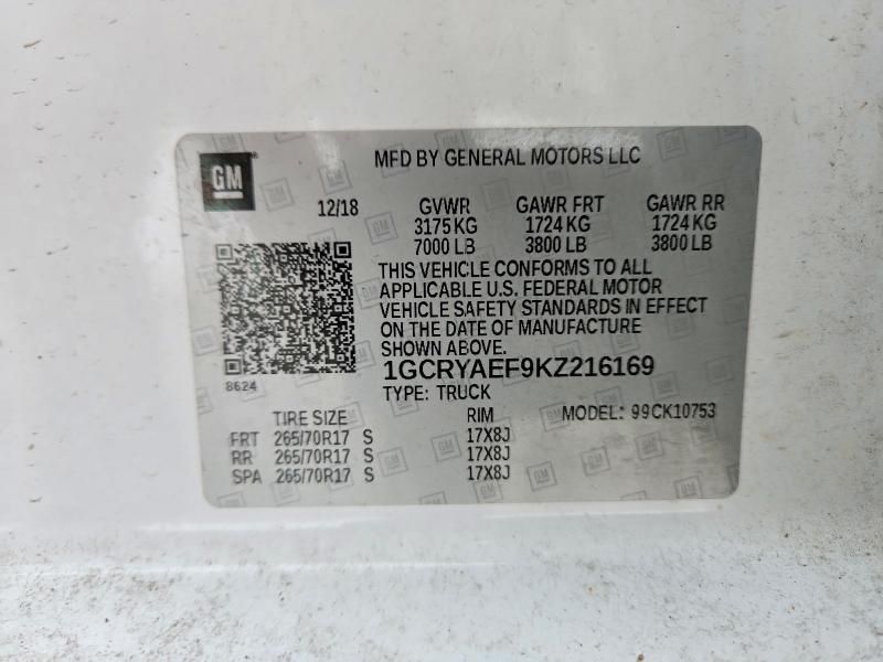 2019 Chevrolet Silverado K1500