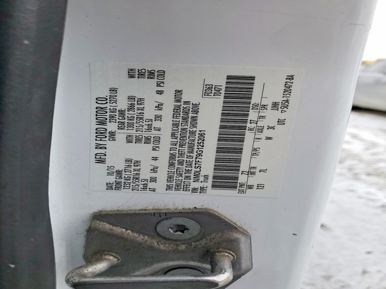 2016 Ford Truck Transit Connect Van