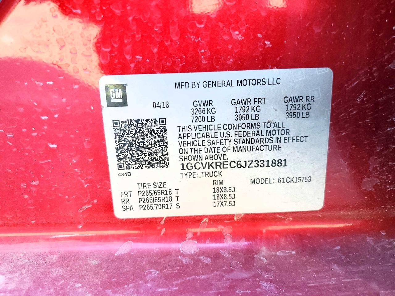 2018 Chevrolet Silverado K1500 LT