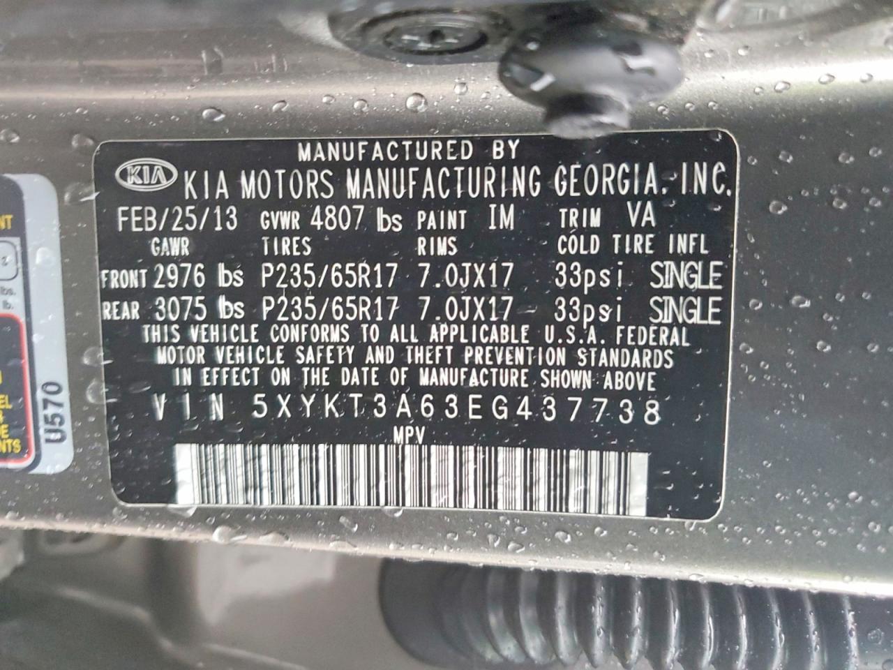 2014 KIA Sorento lx