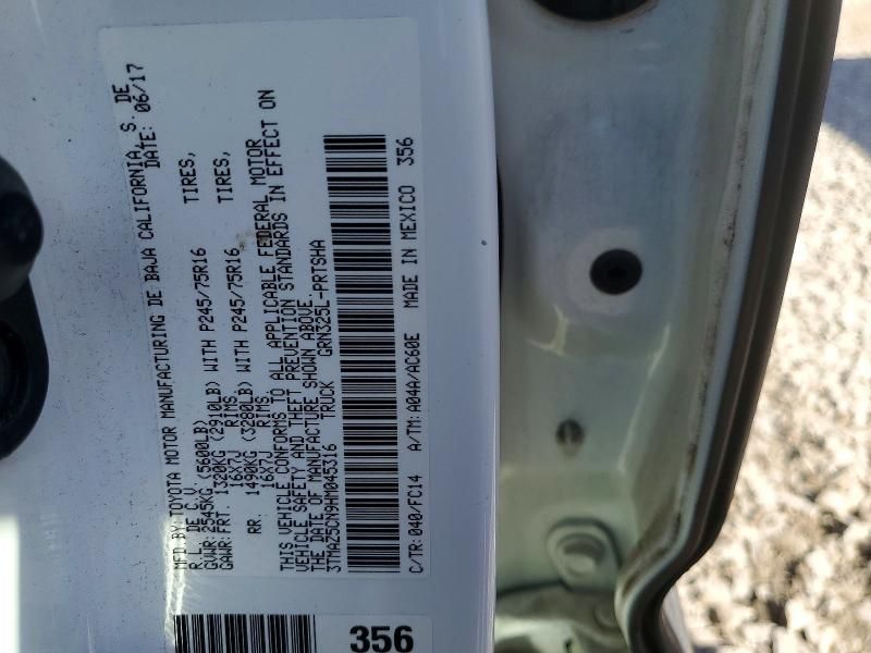 2017 Toyota Tacoma Double cab