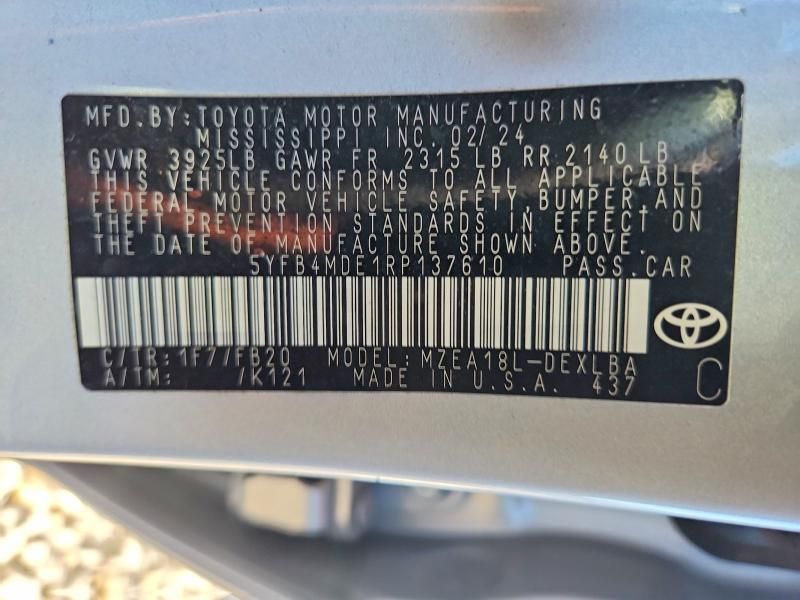 2024 Toyota Corolla le