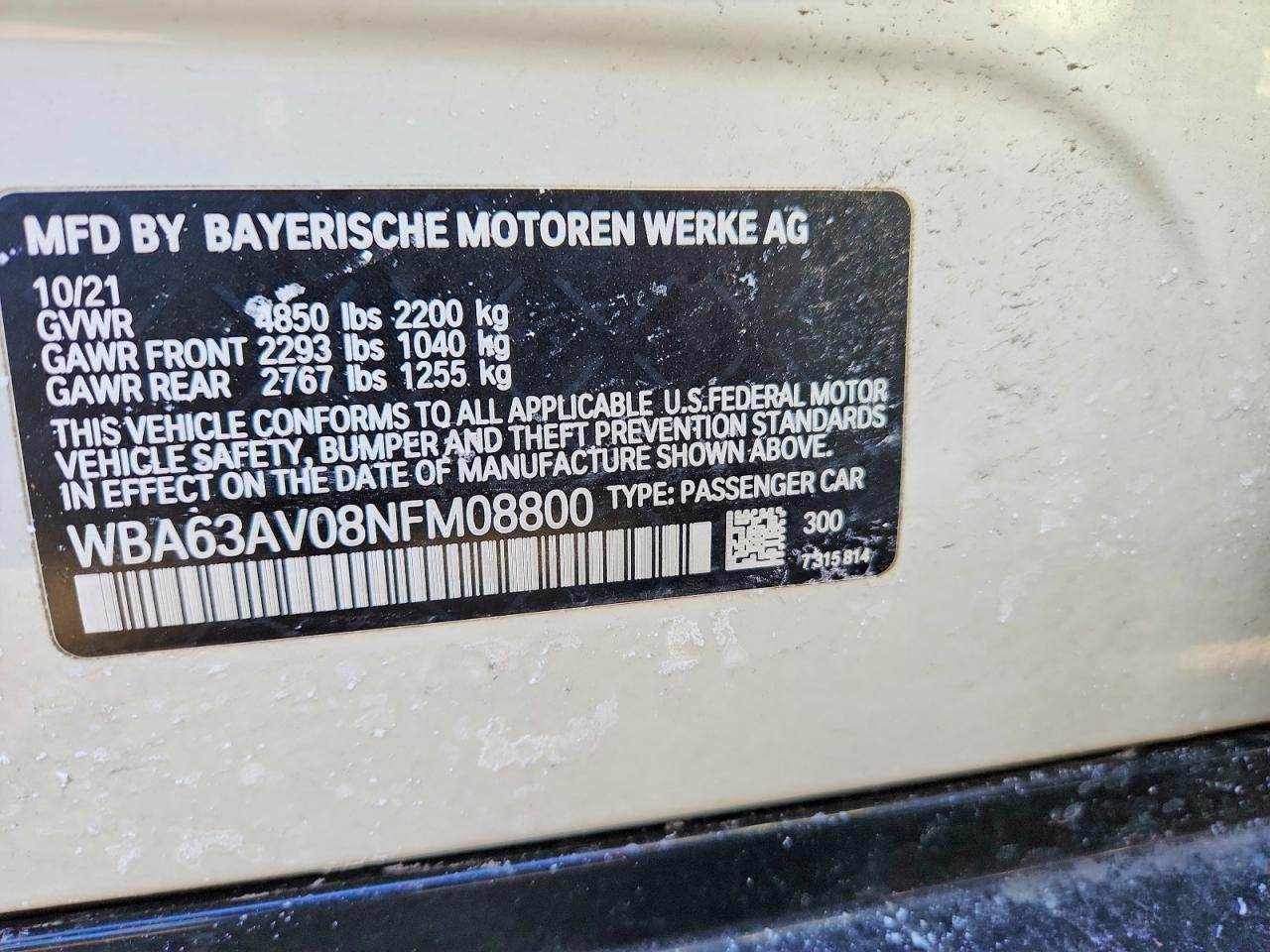 2022 BMW 430i Gran Coupe