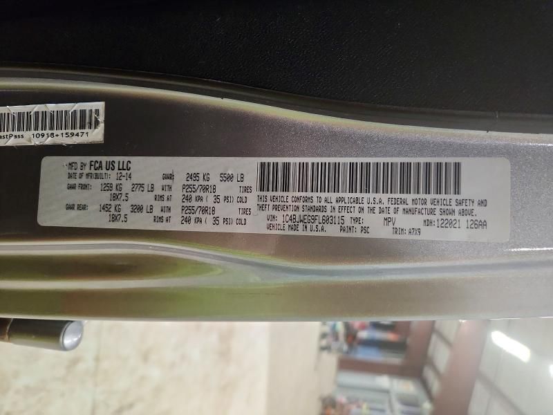 2015 Jeep Wrangler Unlimited Sahara