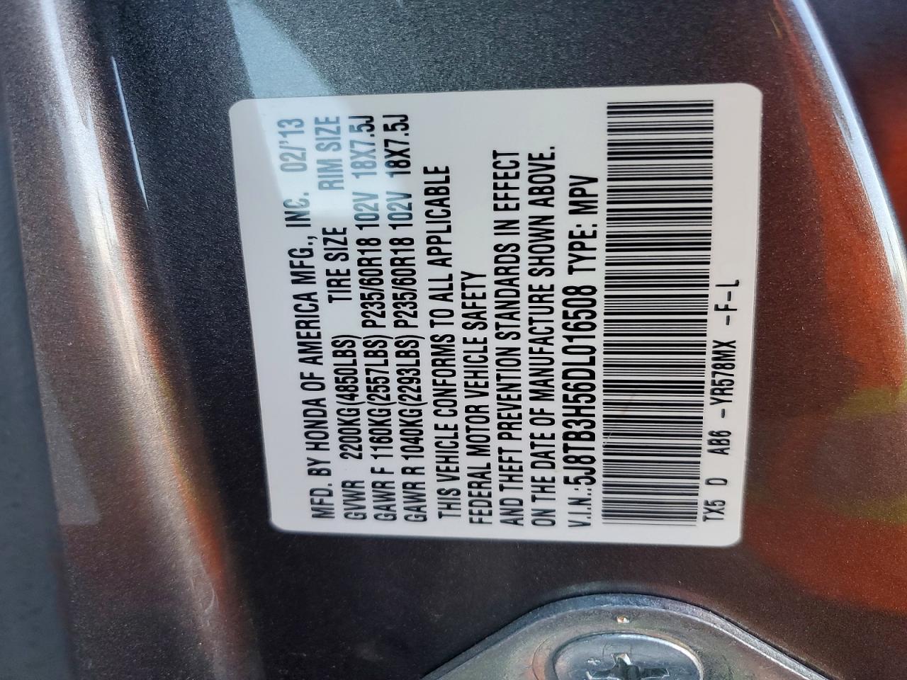 2013 Acura Rdx Technology