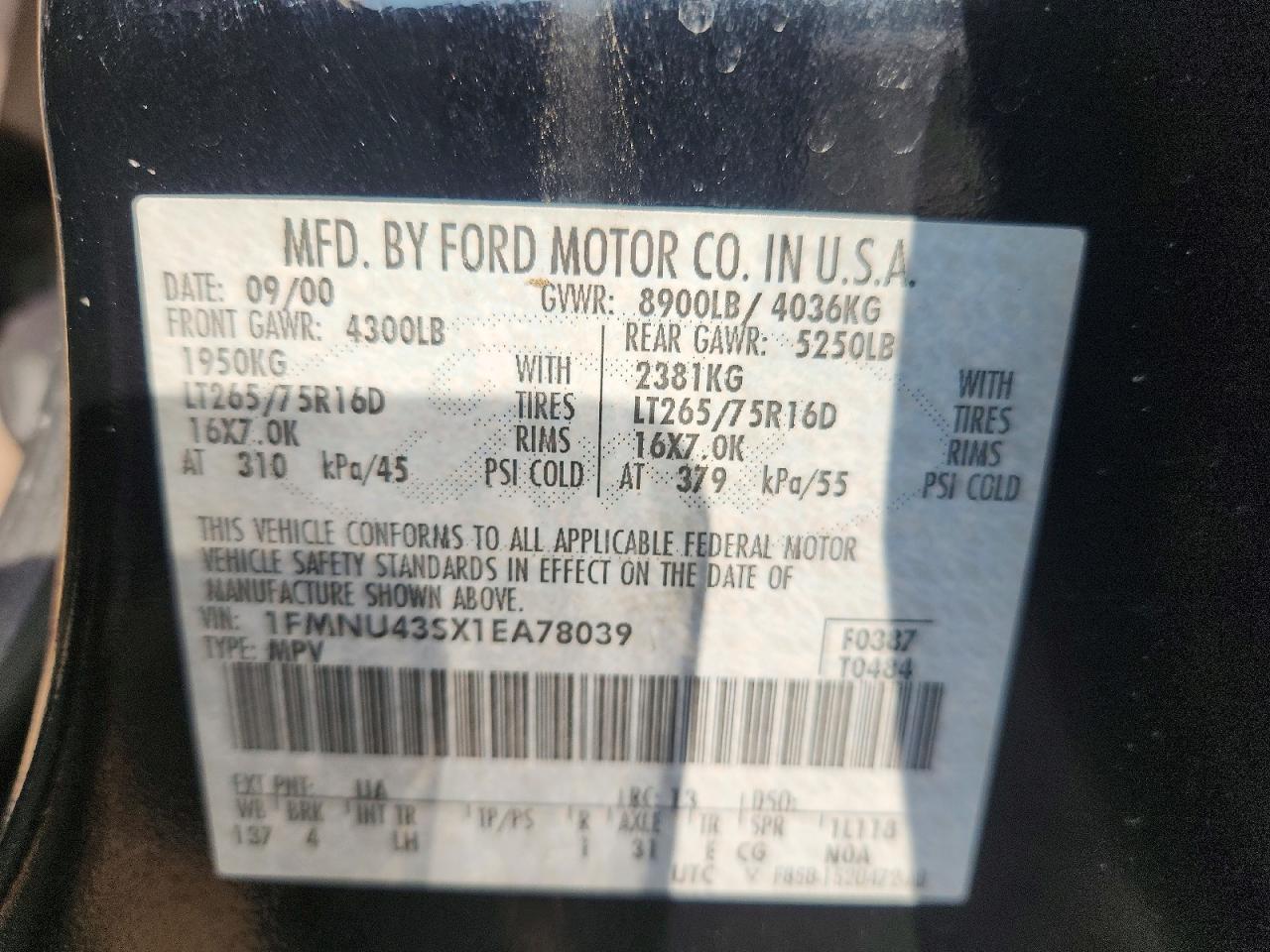 2001 Ford Excursion Limited