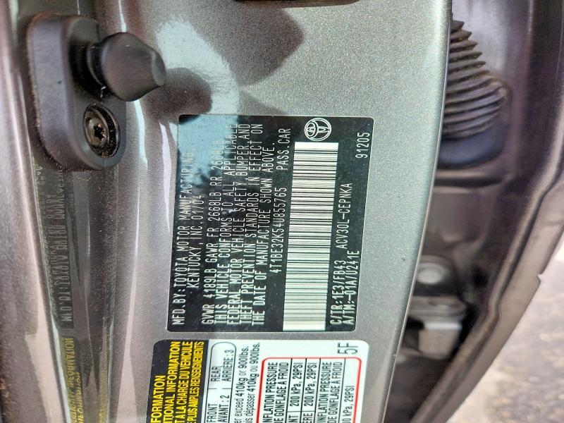 2004 Toyota Camry le