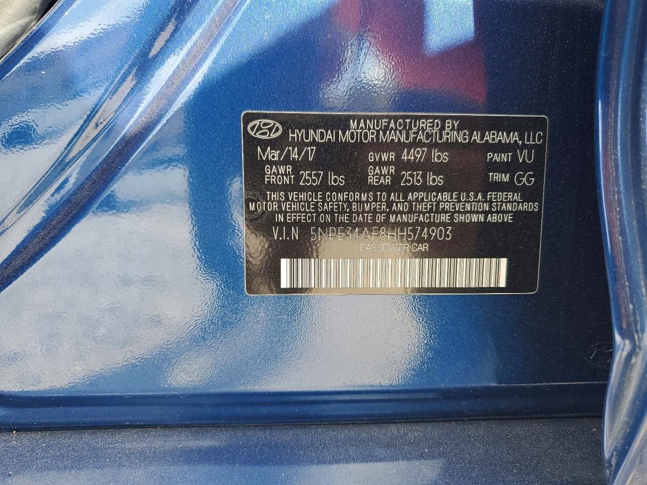 2017 Hyundai Sonata Sport