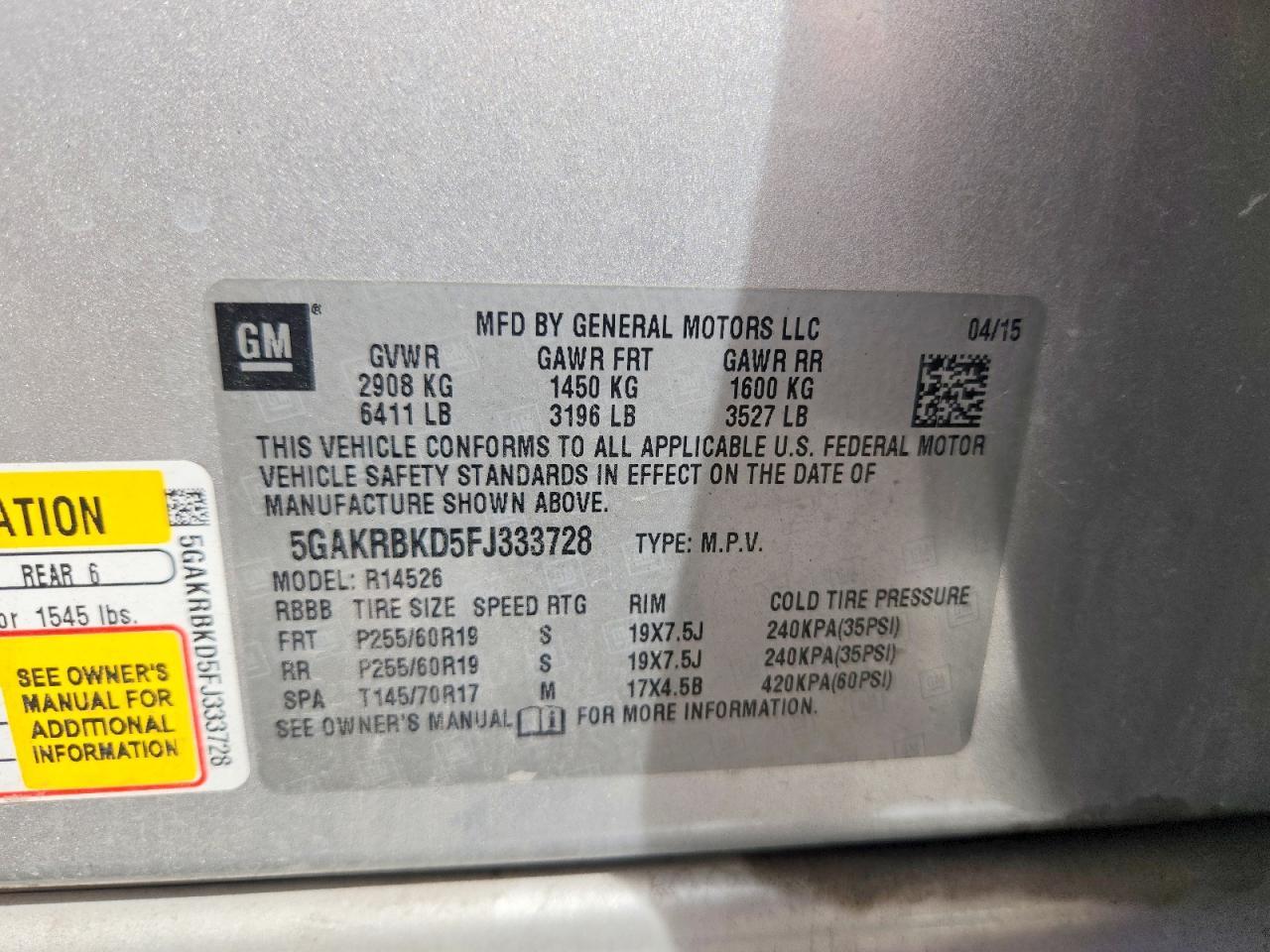 2015 Buick Enclave