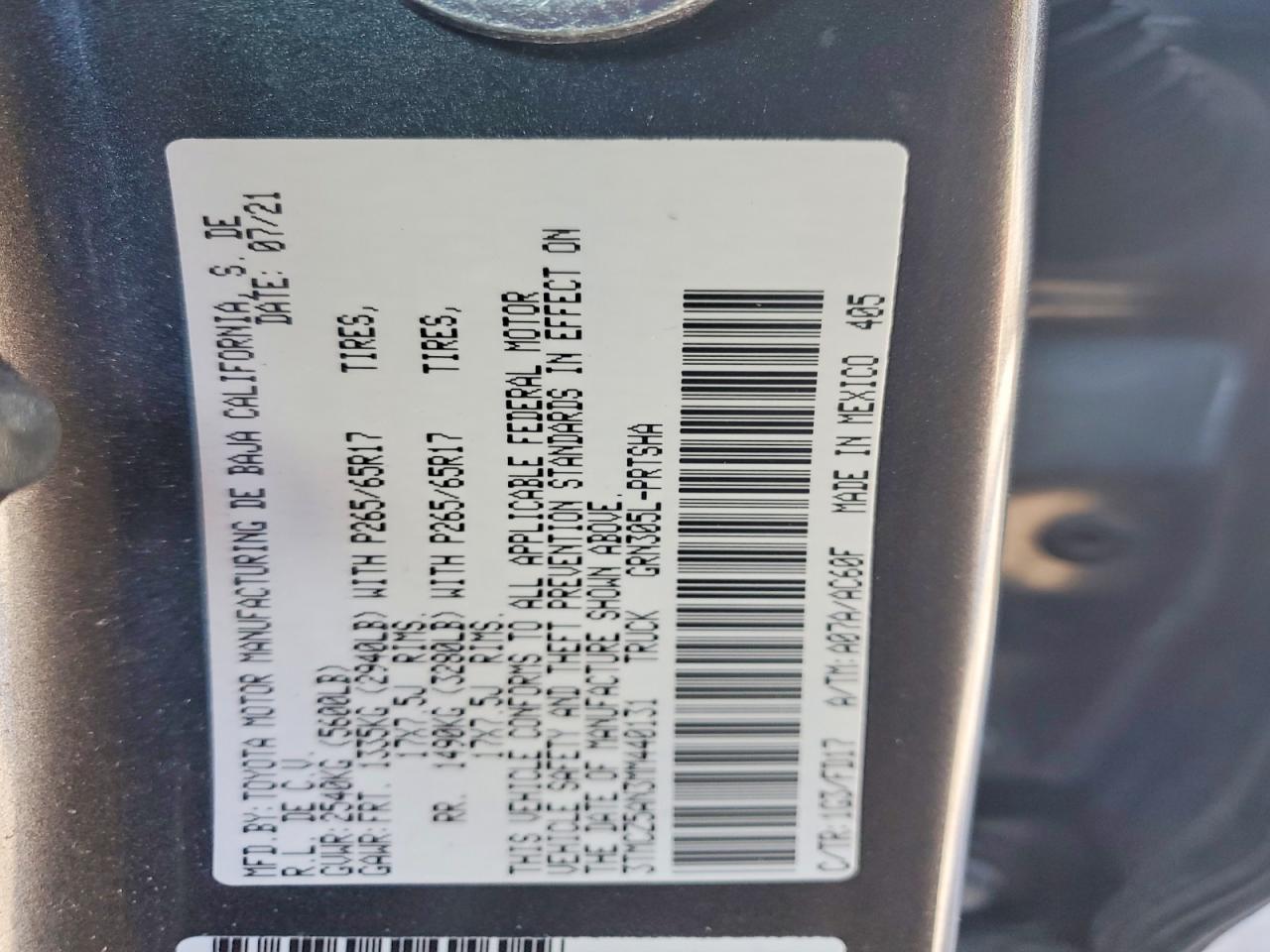 2021 Toyota Tacoma TRD Sport