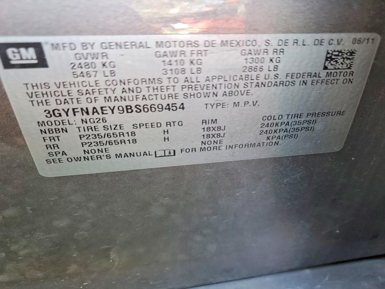 2011 Cadillac Srx Luxury Collection