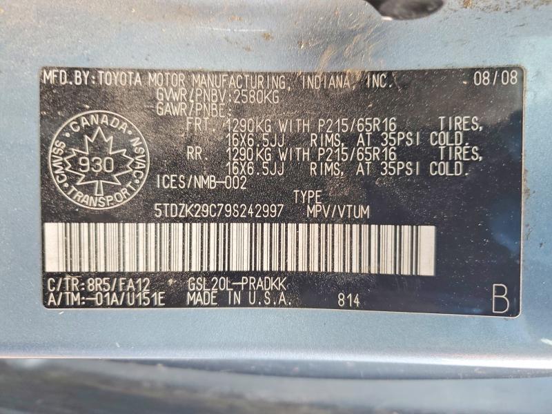 2009 Toyota Sienna ce