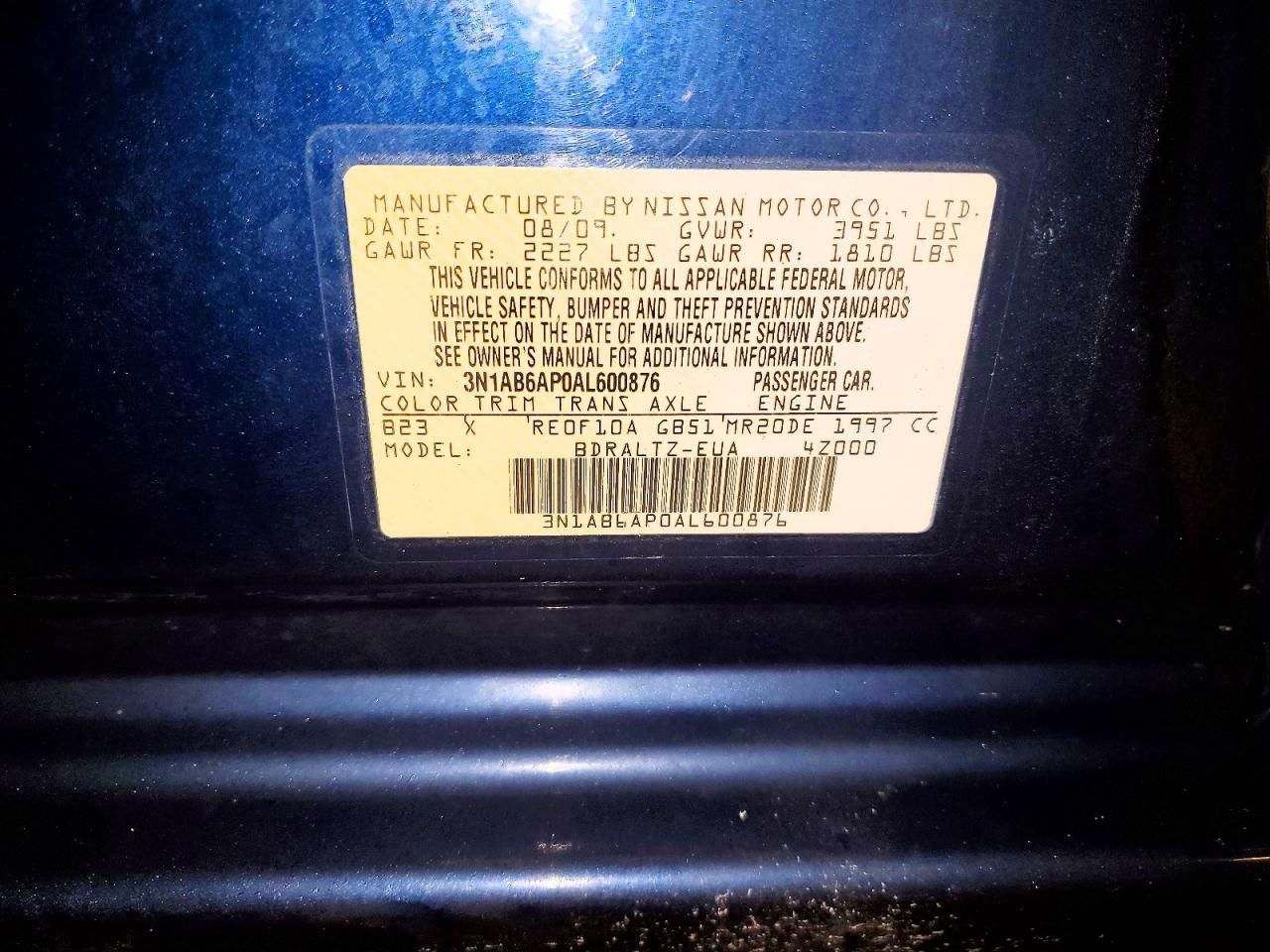 2010 Nissan Sentra 2.0