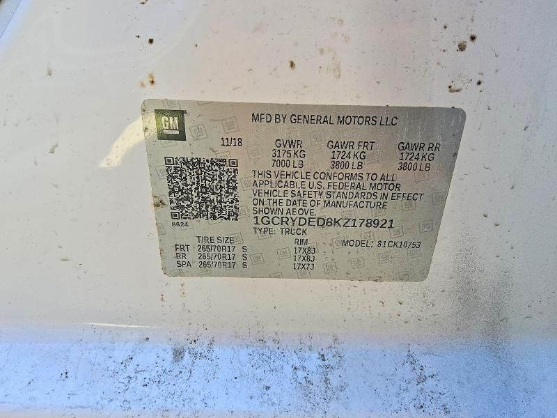 2019 Chevrolet Silverado K1500 lt