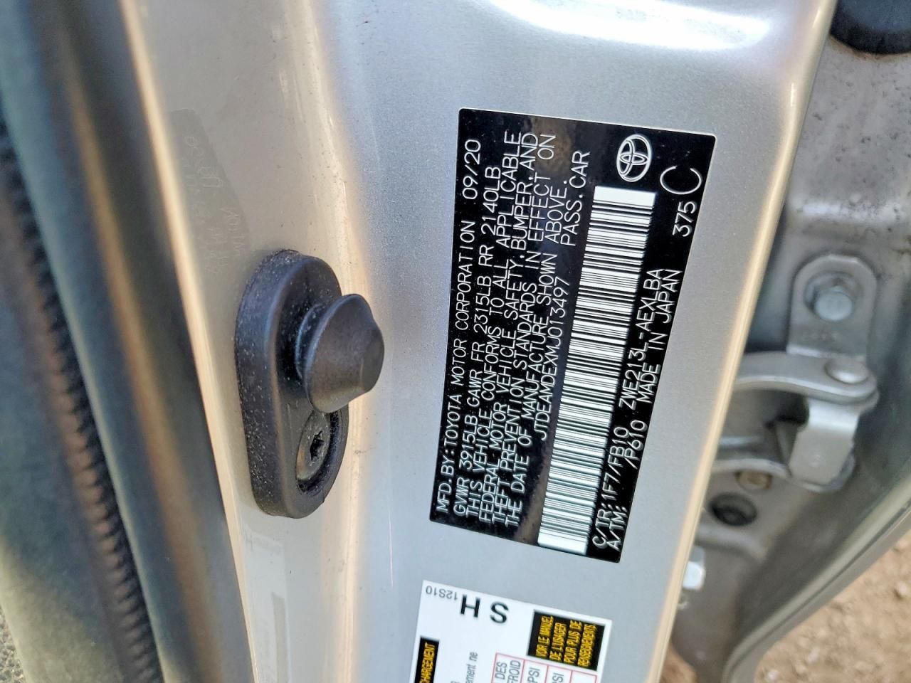 2021 Toyota Corolla le