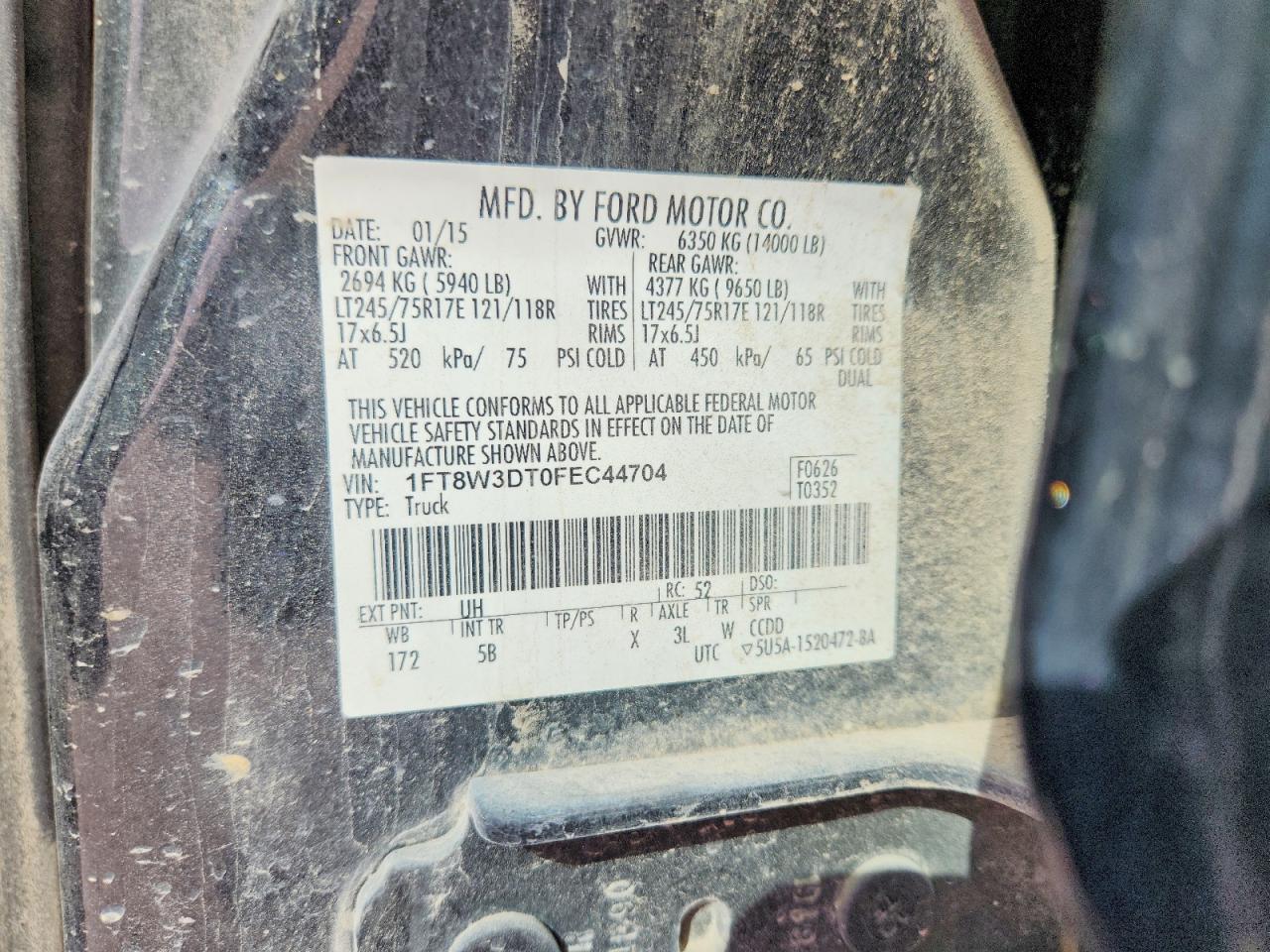 2015 Ford F350 Super Duty