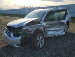 Toyota Highlander salvage cars for sale: 2008 Toyota Highlander Limited
