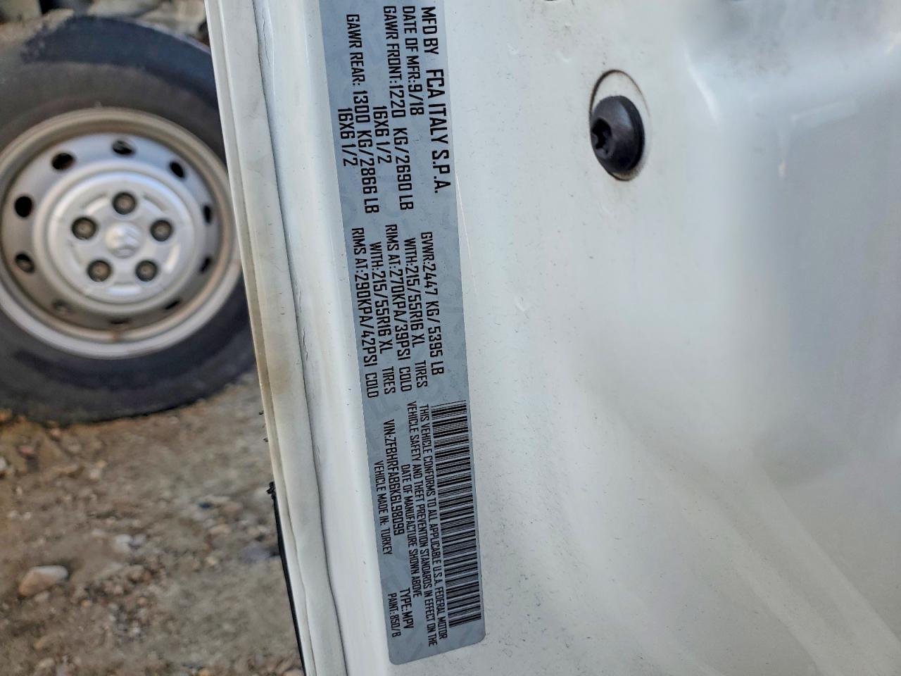 2019 Dodge RAM Promaster City Utility / Service Van