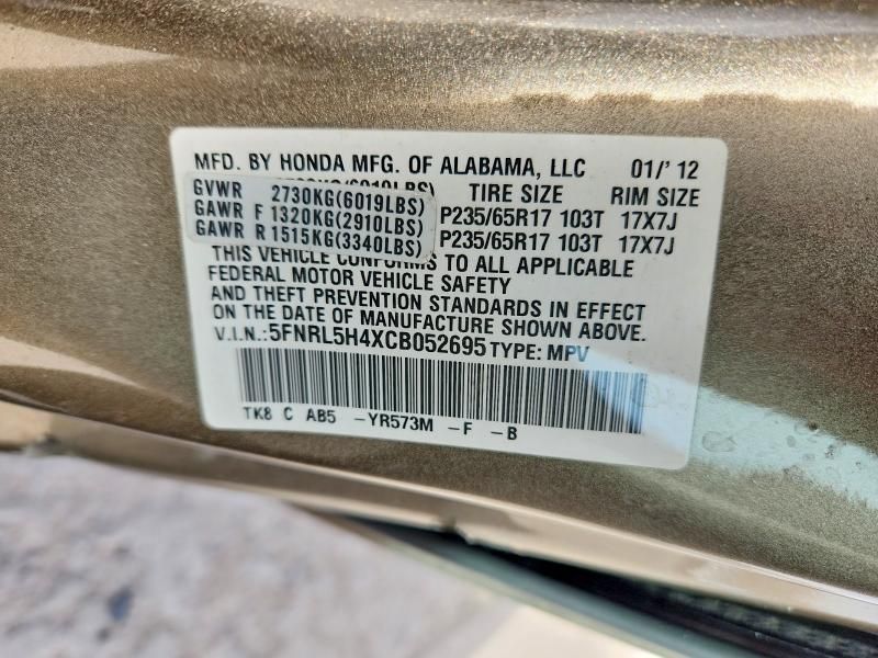 2012 Honda Odyssey ex