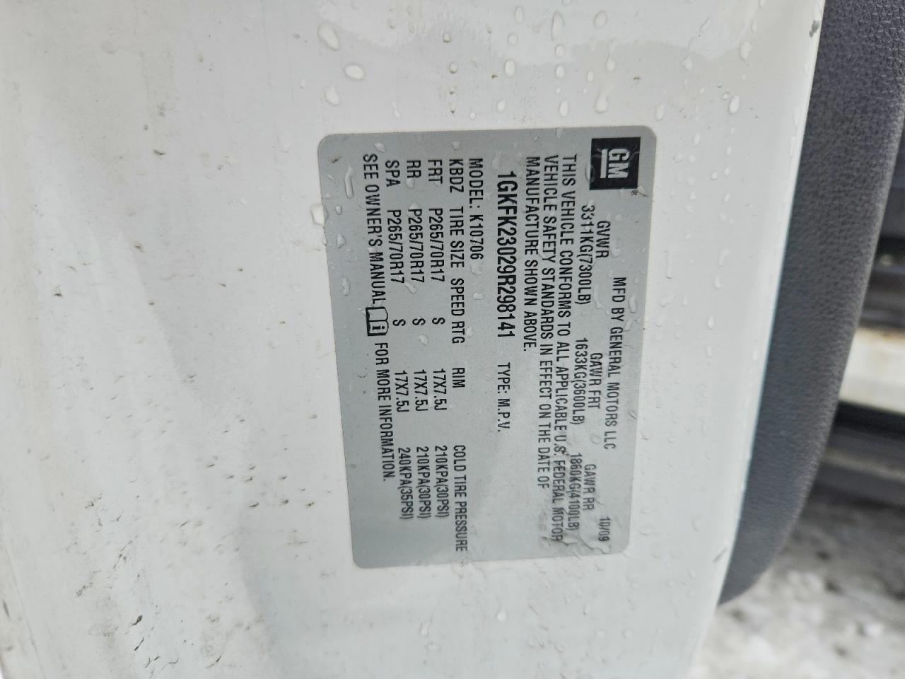 2009 GMC Yukon sle