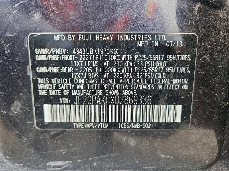 2013 Subaru Xv Crosstrek 2.0 Limited