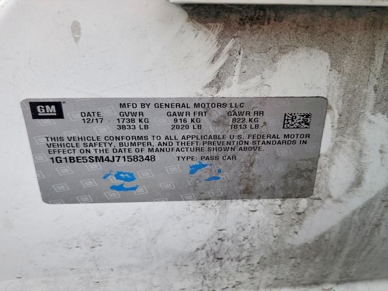 2018 Chevrolet Cruze lt