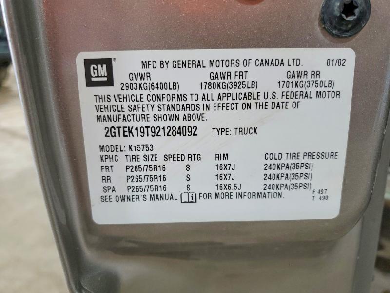 2002 GMC R/V 1500 Series